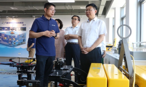 青岛市海洋发展局一行调研走访青岛罗博飞
